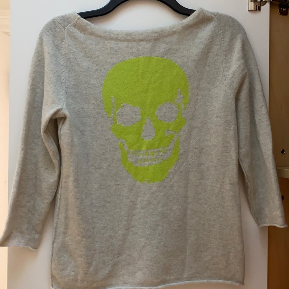 369 cashmere skull sweater